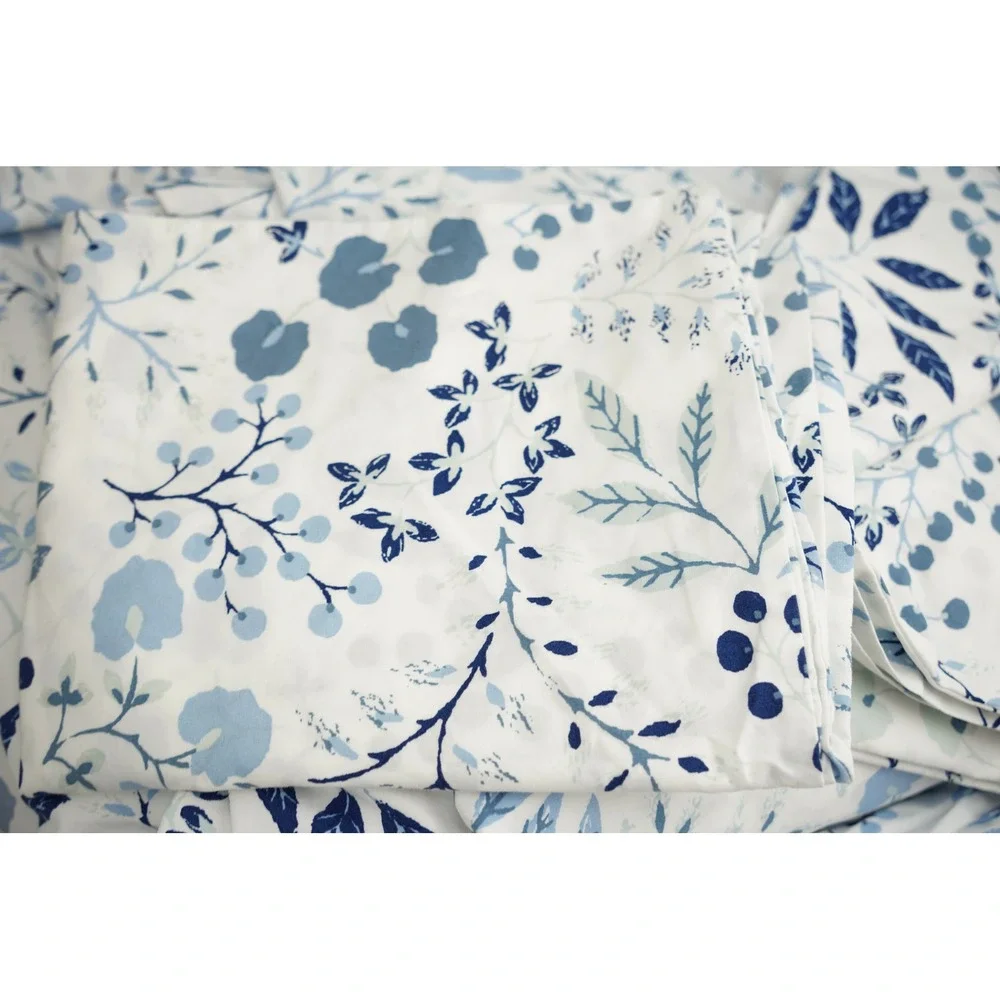 LL Bean 280-Thread-Count Pima Cotton Percale Sheet Set, Queen